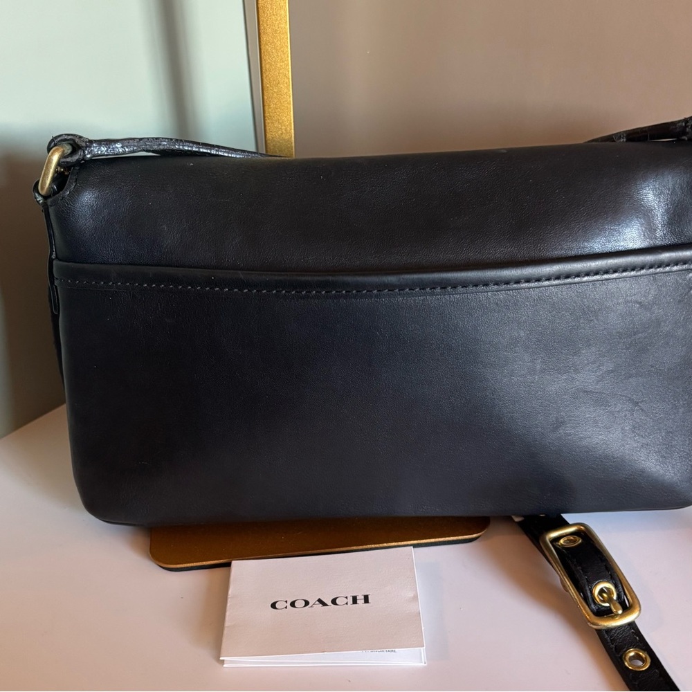 Coach Black Leather Crossbody Bag - Picture 2 of 6